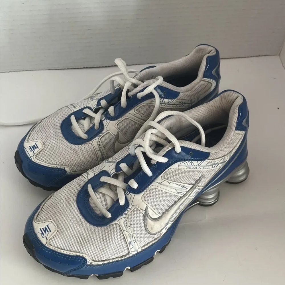 Nike Women’s Shox Remix+ Athletic Shoes 331152-114 Size 8 Cobalt Blue Silver